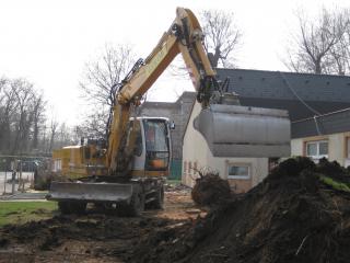 Bild zu Erdarbeiten Kindergarten Sollenau